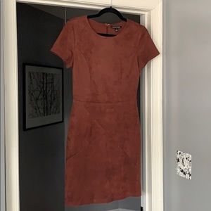 Bowie Faux Suede Knit Dress